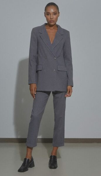 İnce Çizgili Blazer
