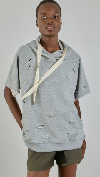 Kapüşonlu pamuklu sweatshirt