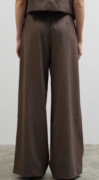 Pileli çizgili pantolon