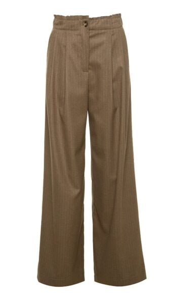 Pileli çizgili pantolon