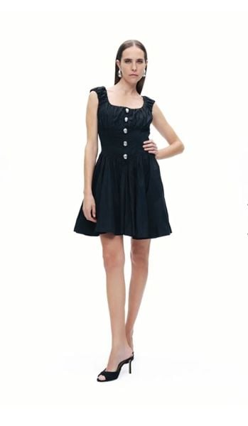 Korse Görünümlü Mini Elbise