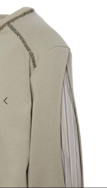 Kumaş kombinasyonlu sweatshirt