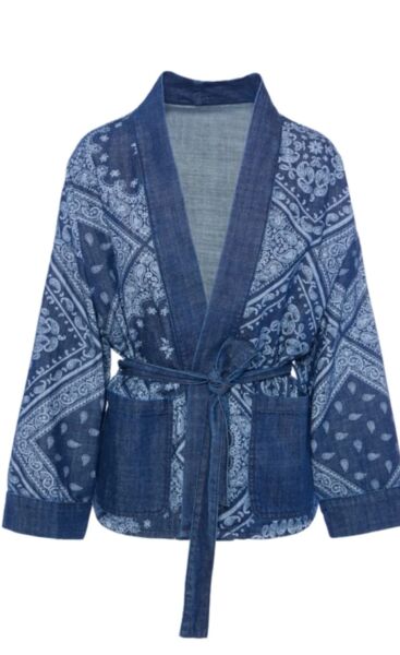 Kot baskılı kimono