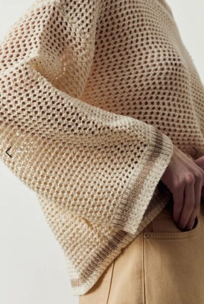 Çizgili kesimli iş kazağı