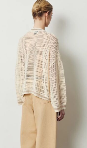 Çizgili kesimli iş kazağı