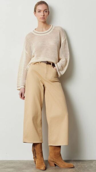 Çizgili kesimli iş kazağı