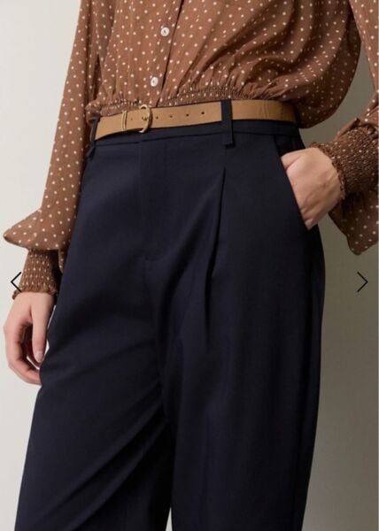 Kemerli bol paça pantolon