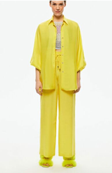 Oversize Transparan Gömlek