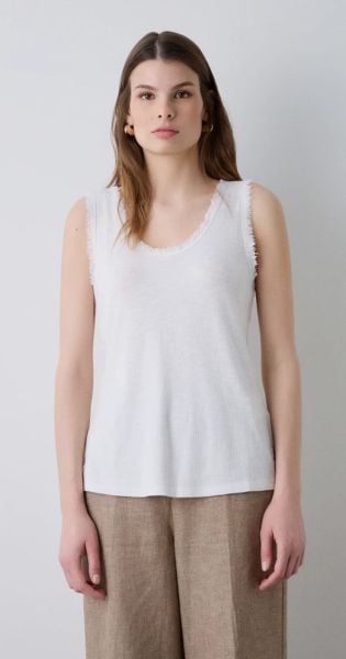 Temel kolsuz üst bluz