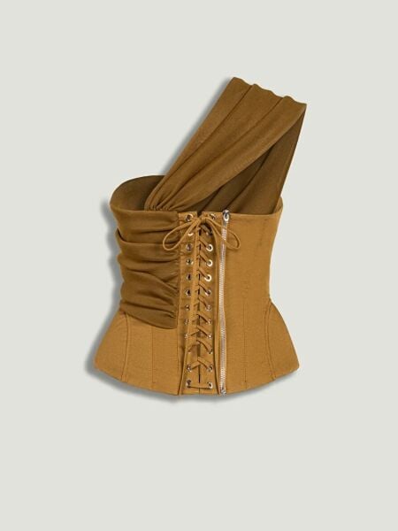 TEK OMUZ DETAYLI BÜSTİYER