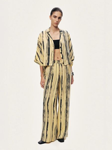 DÖKÜMLÜ DESENLİ GÖMLEK