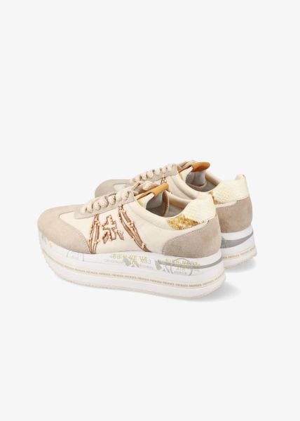 BETH KADIN SNEAKER BEJ-BEYAZ