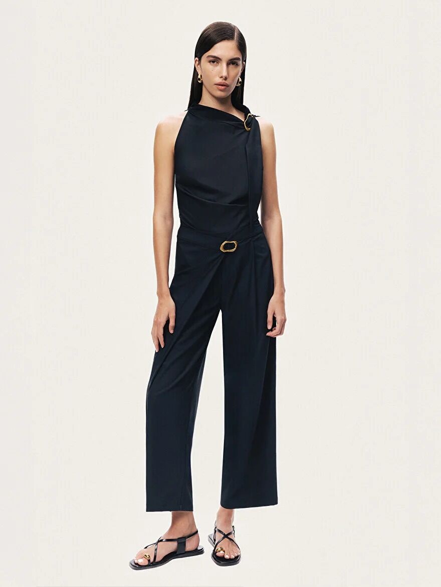 BEL AKSESUAR DETAYLI PANTOLON