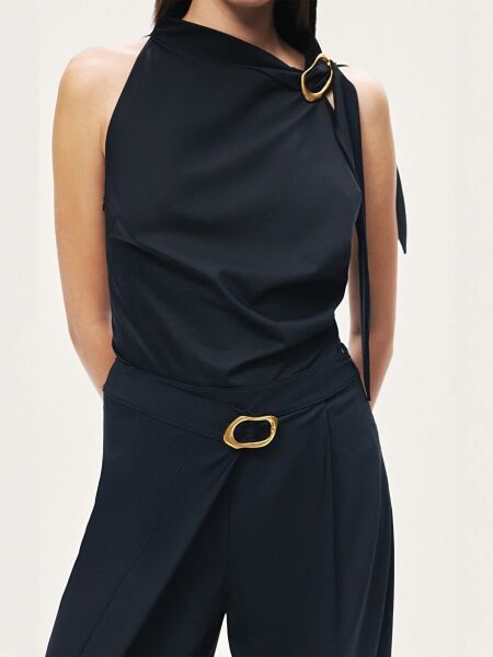 BEL AKSESUAR DETAYLI PANTOLON