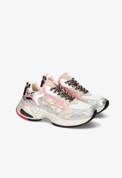 PEMBE-SİYAH KADIN SNEAKER