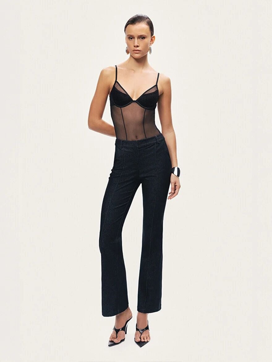 YÜKSEK BEL BOOTCUT PANTOLON