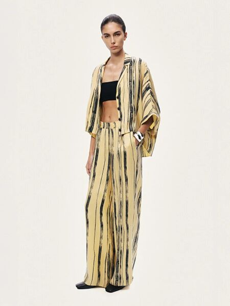 DÖKÜMLÜ DESENLİ PANTOLON