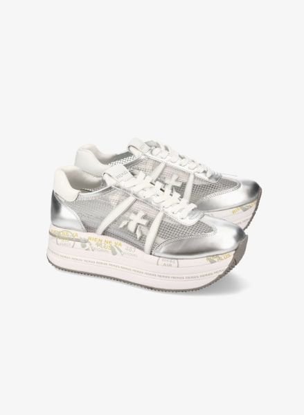 Beth Gümüş Kadın Sneaker