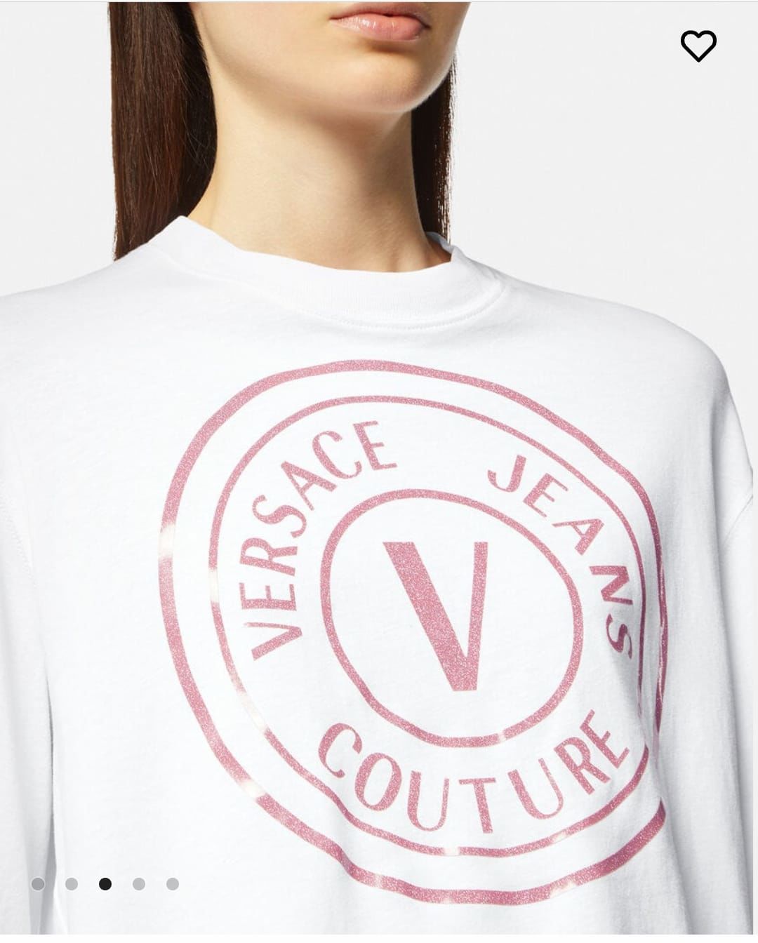 V Amblemli T-shirt