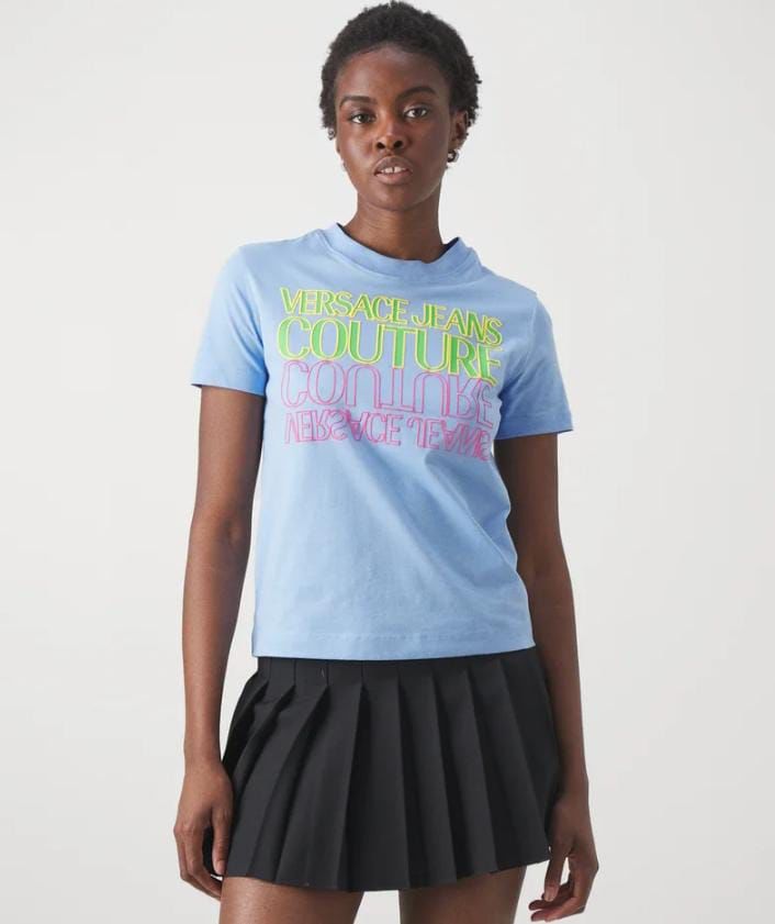 Baş Aşağı Logolu T-shirt