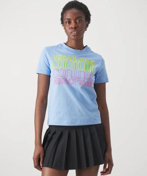 Baş Aşağı Logolu T-shirt