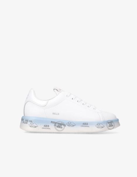 Belle Beyaz-Mavi Kadın Sneaker