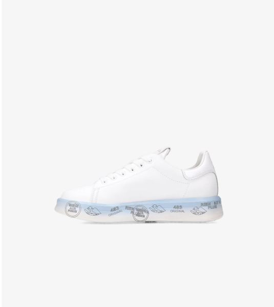 Belle Beyaz-Mavi Kadın Sneaker