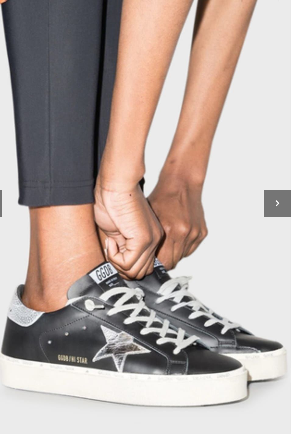 GOLDEN GOOSE SNEAKER GÜMÜŞ-SİYAH