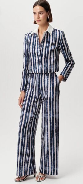 Bisiklet Yaka Vatkalı Gofre Regular Ceket