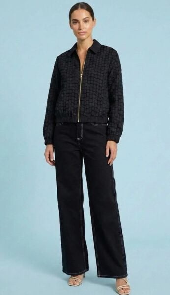 YANDAN CEPLİ GENİŞ PAÇA JEAN PANTOLON