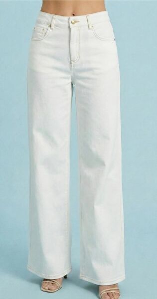 YANDAN CEPLİ GENİŞ PAÇA JEAN PANTOLON