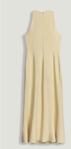 DÜĞME DETAYLI MİDİ ELBİSE