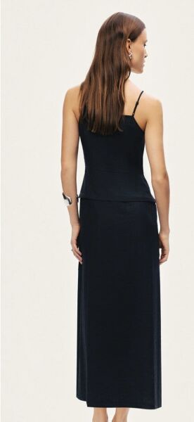 İP ASKILI MİDİ ELBİSE