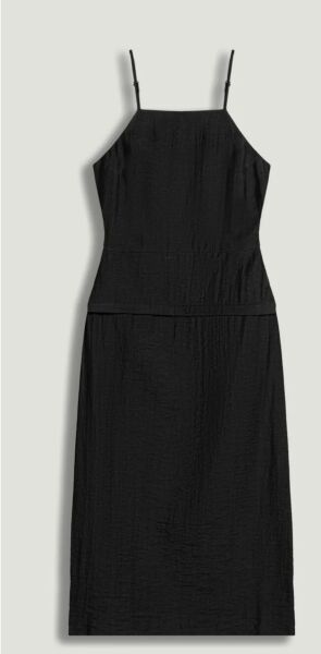 İP ASKILI MİDİ ELBİSE