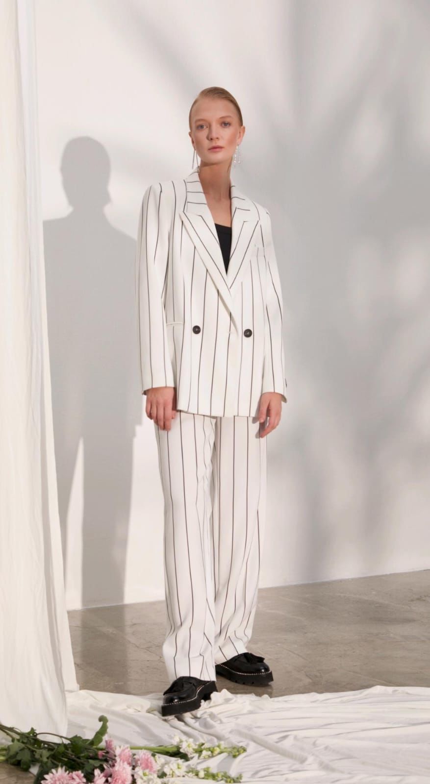 Çizgili Oversize Ceket
