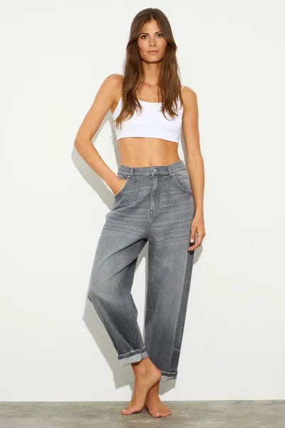 YÜKSEK BEL KADIN JEANS PANTOLON