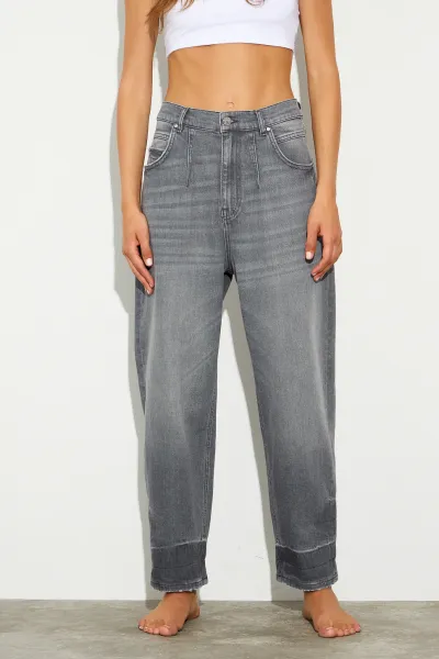 YÜKSEK BEL KADIN JEANS PANTOLON