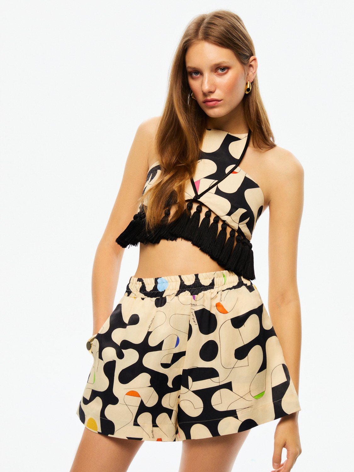 Püskül Detaylı Crop Top