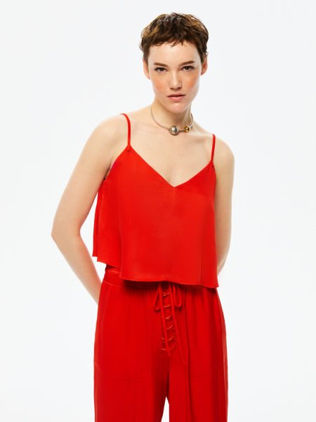 İnce Askılı Crop Top