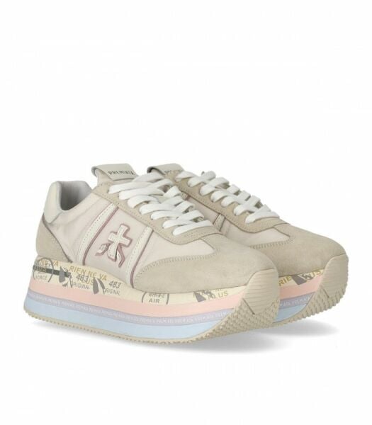 BETH LOGO DETAYLI KADIN SNEAKER-GRİ