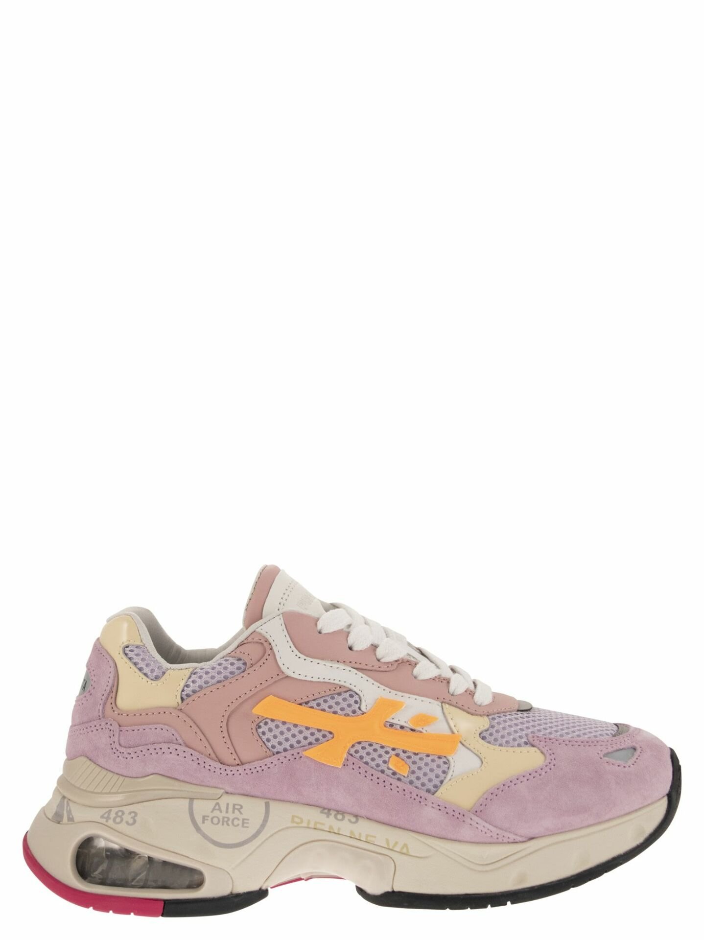 SHARKYD LOGA DETAY KADIN SNEAKER PEMBE-GRİ