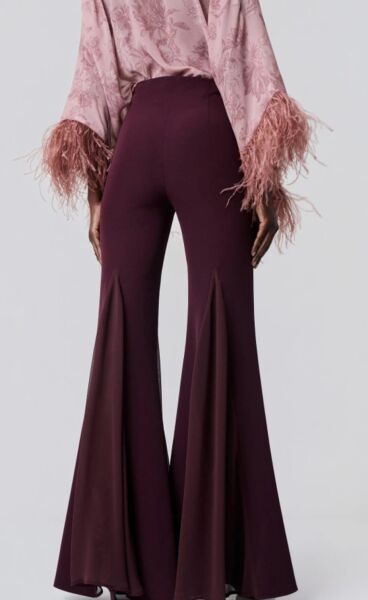 Yüksek belli, şeffaf detaylı pantolon - Gold label