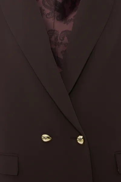 DORE DÜĞME DETAY BLAZER CEKET-ACI KAHVE