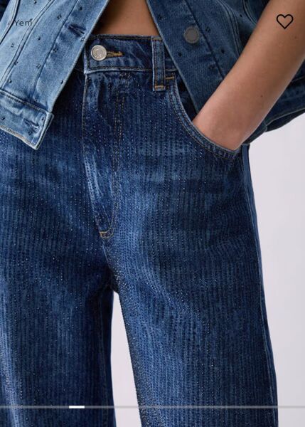 TAŞLI DÜZ KESİM JEAN