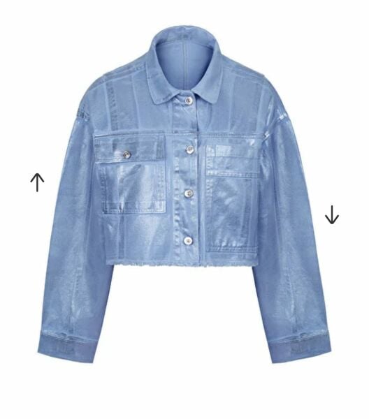 Metalik Denim Ceket