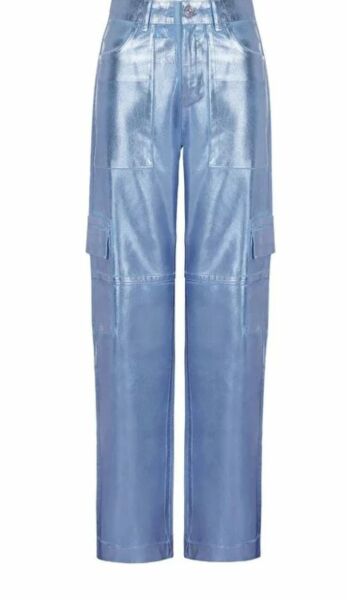 Metalik Denim Pantolon