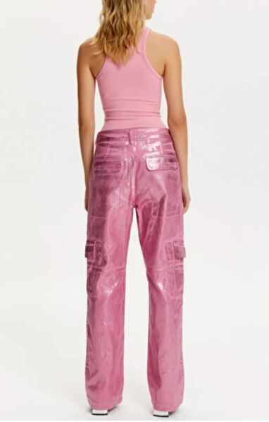 Metalik Denim Pantolon