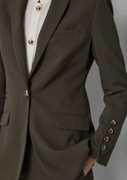 Temel krep blazer ceket