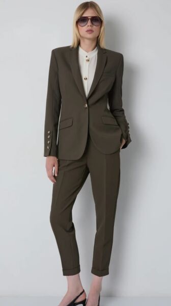 Temel krep blazer ceket