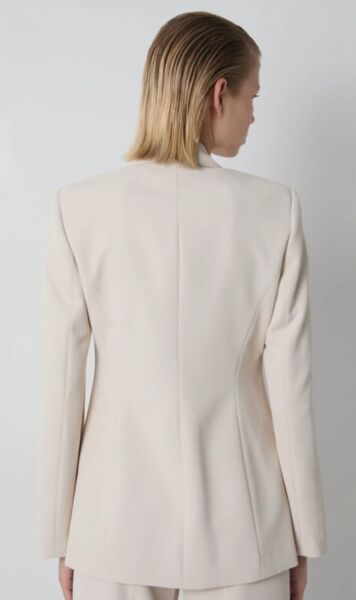 Temel krep blazer ceket